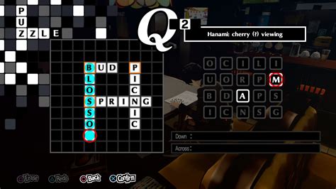 persona 5 royal crossword answers.